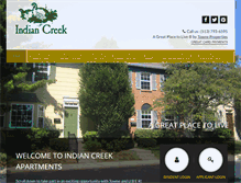 Tablet Screenshot of indiancreekapthomes.com